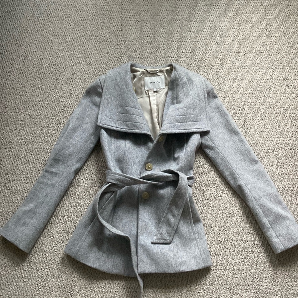 Aritzia Babaton Connor Wool Short Coat in 100% Wool